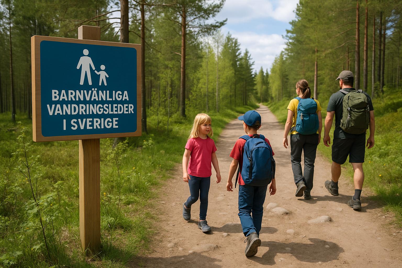Barnvänliga vandringsleder i Sverige