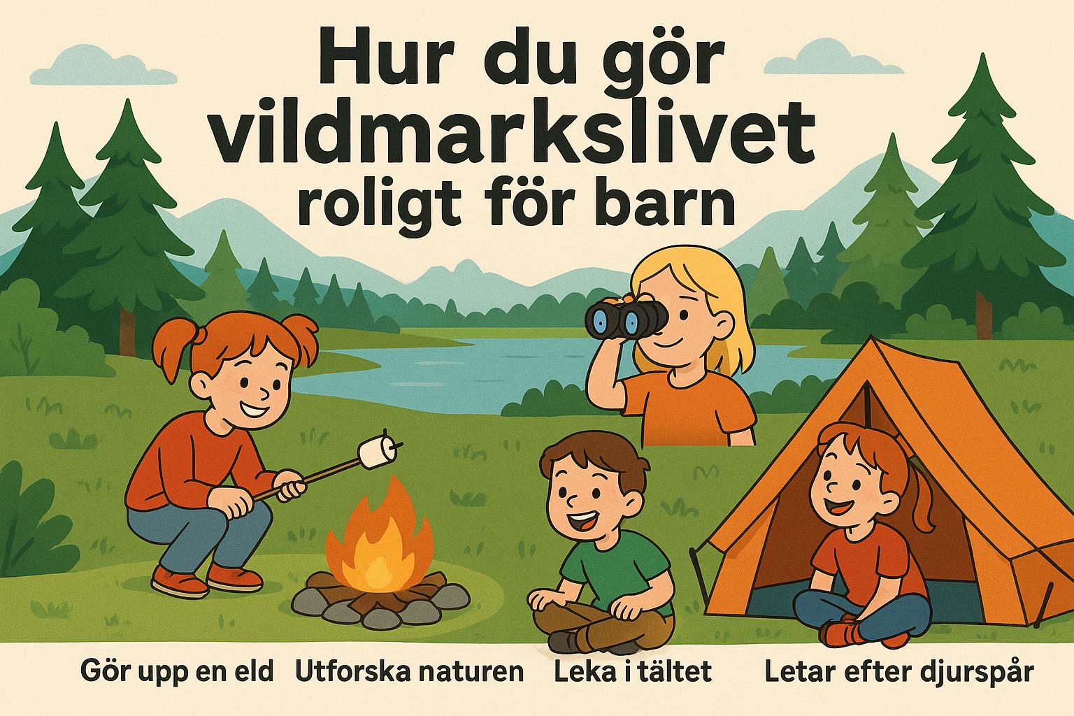 Hur du gör vildmarkslivet roligt för barn