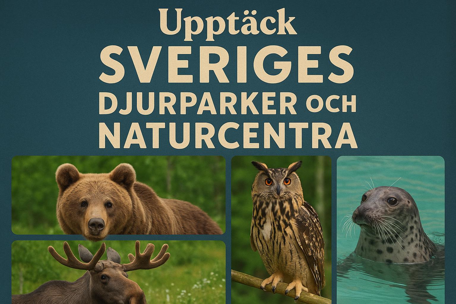 Upptäck Sveriges djurparker och naturcentra