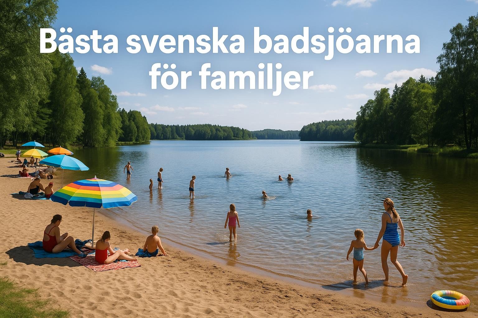 Bästa svenska badsjöarna för familjer