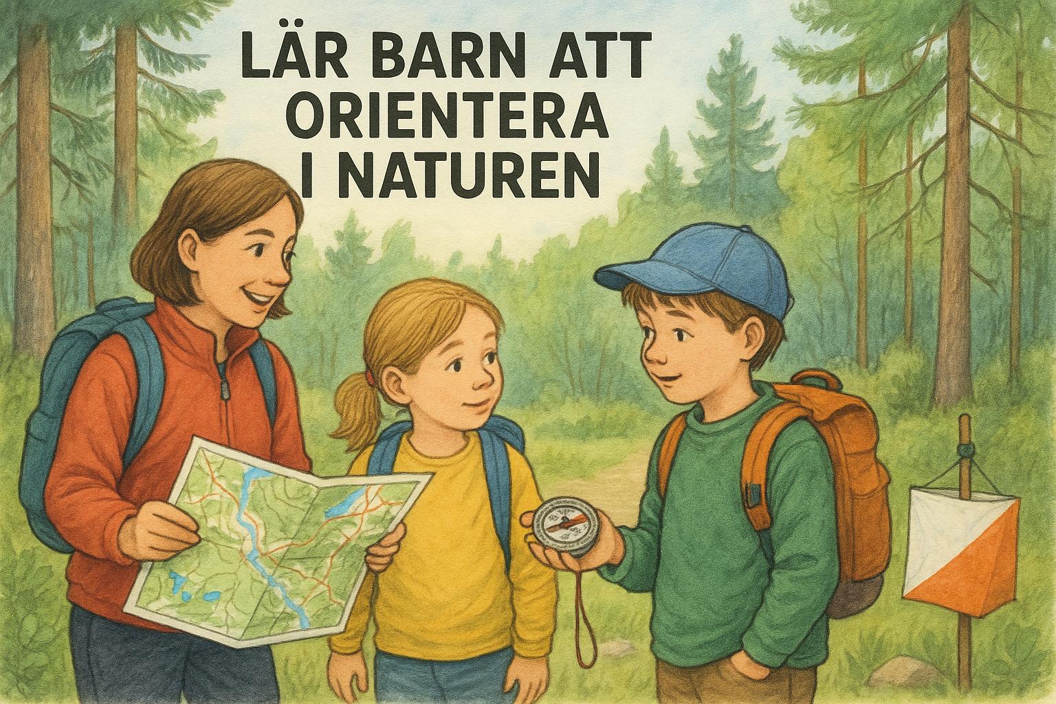 Lär barn att orientera i naturen