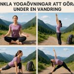 Enkla yogaövningar att göra under en vandring