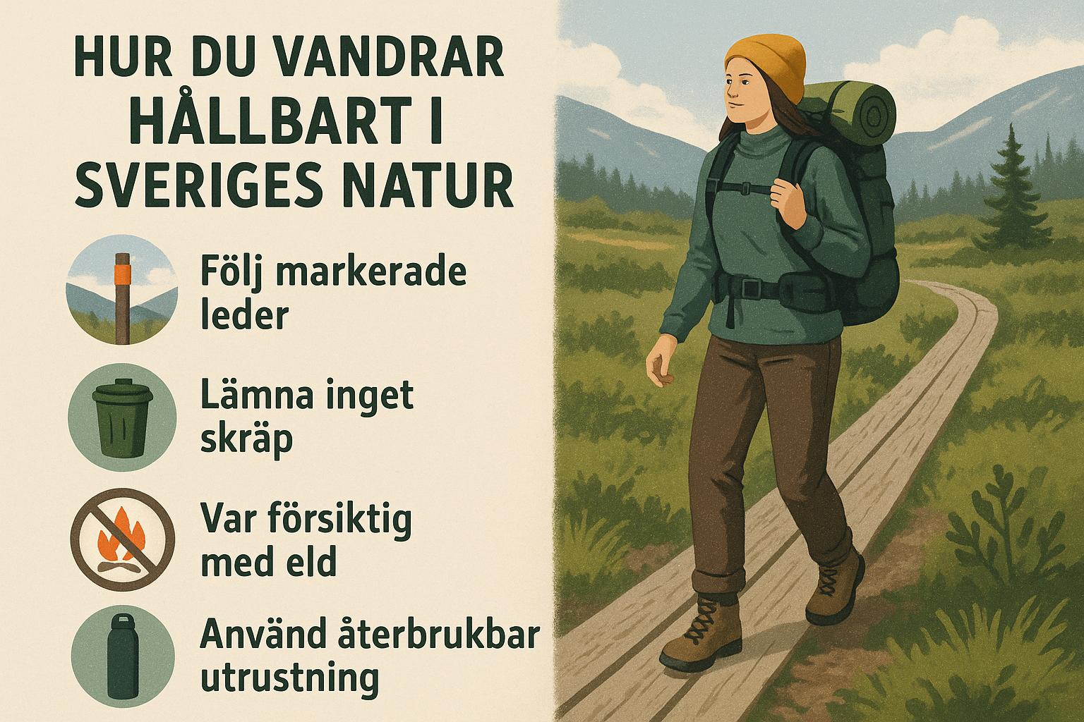 Hur du vandrar hållbart i Sveriges natur