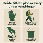Guide till att plocka skräp under vandringar