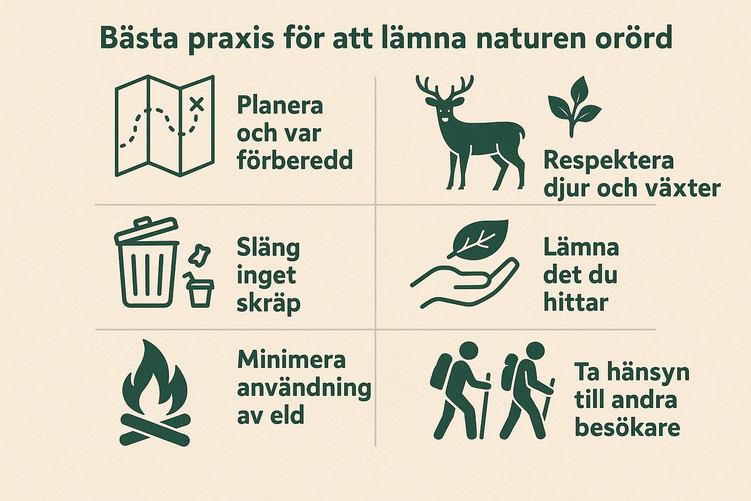 Bästa praxis för att lämna naturen orörd