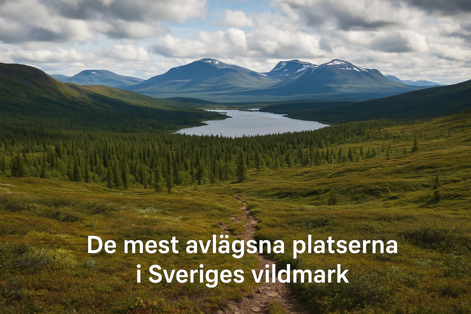 De mest avlägsna platserna i Sveriges vildmark