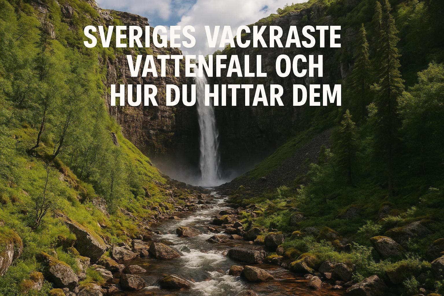 Sveriges vackraste vattenfall och hur du hittar dem