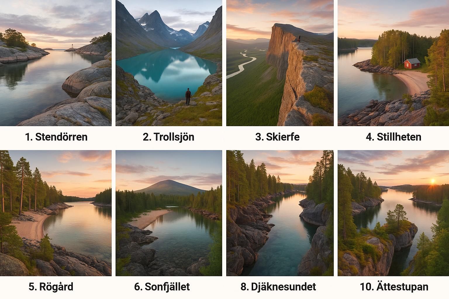 Topp 10 gömda pärlor i svensk natur