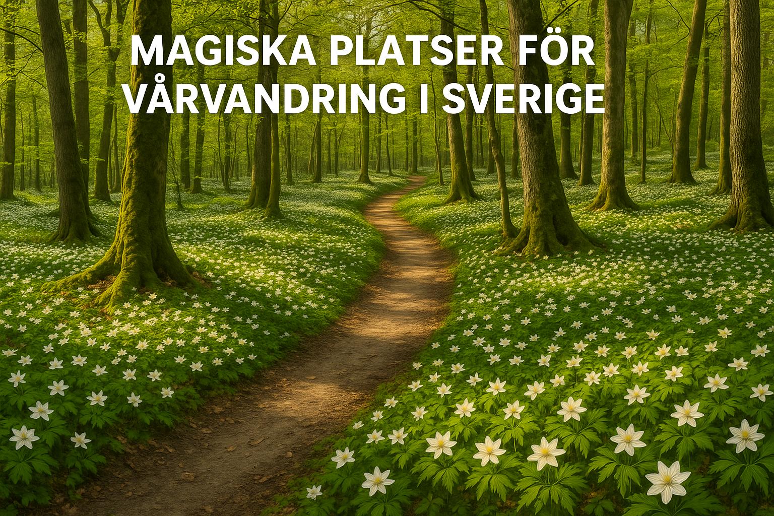 Magiska platser för vårvandring i Sverige